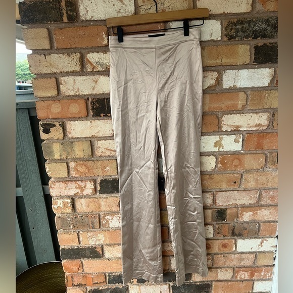 BABATON Sundance Pant Flared Satin Trouser size 4Flare Aritzia